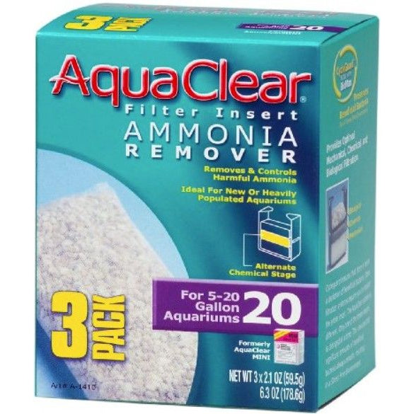Aquaclear Ammonia Remover Filter Insert, Size 20 - 3 count-Fish-AquaClear-PetPhenom