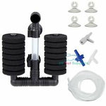 Aquarium Double Sponge Filter Fish Tank 10 Gal with Accessories-Fish-AQUANEAT-PetPhenom