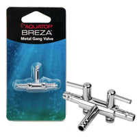 Aquatop Breza 2 Way Metal Gang Valve, 1 count-Fish-Aquatop-PetPhenom