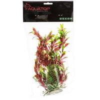 Aquatop Hygro Aquarium Plant - Red & Green, 9" High w/ Weighted Base-Fish-Aquatop-PetPhenom