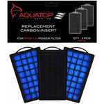 Aquatop Replacement Premium Activated Carbon Insert, PF25-UV - 3 count-Fish-Aquatop-PetPhenom