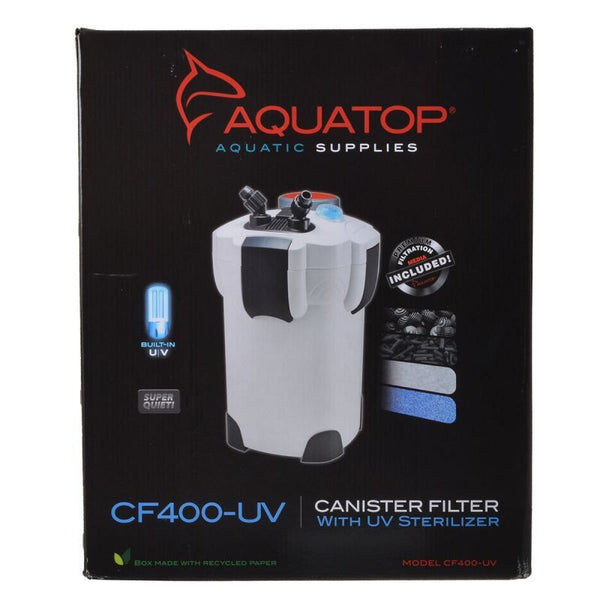 Aquatop UV Canister Filter CF Series, CF400-UV - 9 Watts - 370 GPH-Fish-Aquatop-PetPhenom