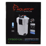 Aquatop UV Canister Filter CF Series, CF500-UV - 9 Watts - 525 GPH-Fish-Aquatop-PetPhenom