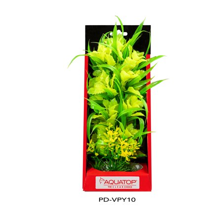 Aquatop Vibrant Passion Aquarium Plant Yellow, 10" tall-Fish-Aquatop-PetPhenom