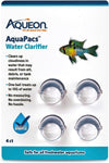 Aqueon AquaPacs Water Clarifier, for Freshwater Aquariums, 4 Pack