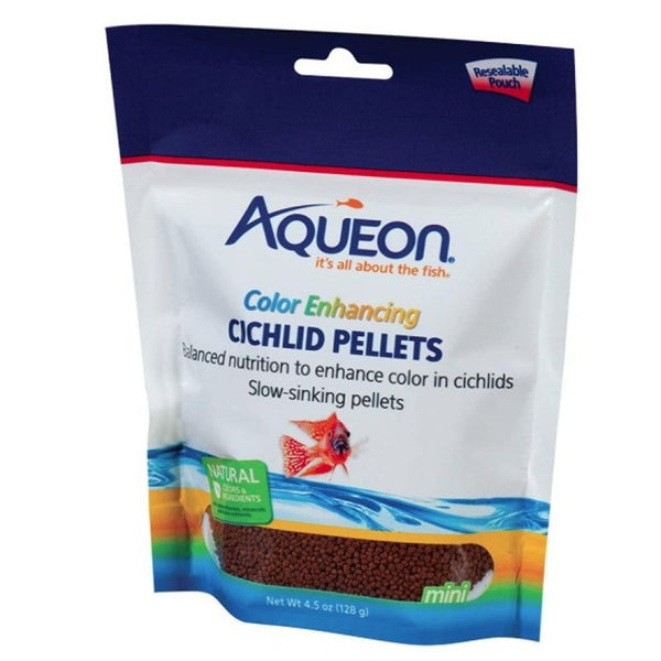Aqueon Color Enhancing Cichlid Food Pellets, 4.5 oz-Fish-Aqueon-PetPhenom