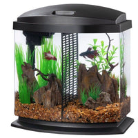 Aqueon LED BettaBow 2.5 SmartClean Aquarium Kit Black, 2.5 gallon-Fish-Aqueon-PetPhenom