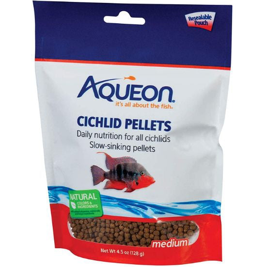 Aqueon Medium Cichlid Food Pellets, 4 oz-Fish-Aqueon-PetPhenom