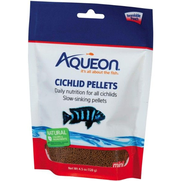 Aqueon Mini Cichlid Food Pellets, 4.5 oz-Fish-Aqueon-PetPhenom