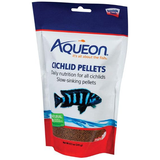 Aqueon Mini Cichlid Food Pellets, 8.5 oz-Fish-Aqueon-PetPhenom
