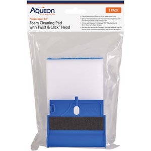 Aqueon ProScraper 3.0 Foam Cleaning Pad with Twist and Click Head, 1 count-Fish-Aqueon-PetPhenom