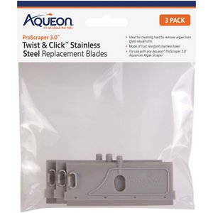 Aqueon ProScraper 3.0 Twist and Click Stainless Steel Replacement Blades, 3 count-Fish-Aqueon-PetPhenom