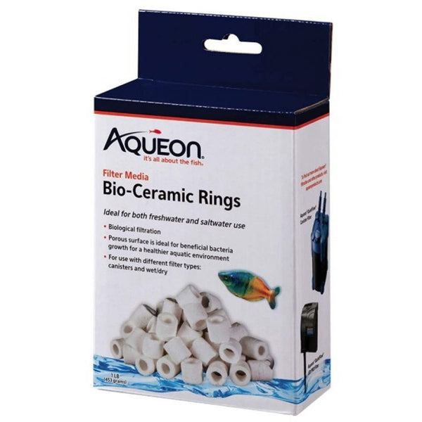 Aqueon QuietFlow Bio Cermaic Rings Filter Media, 1 lb-Fish-Aqueon-PetPhenom