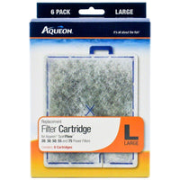 Aqueon QuietFlow Replacement Filter Cartridge, Large (6 Pack)-Fish-Aqueon-PetPhenom