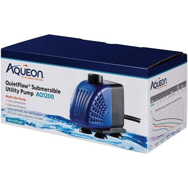 Aqueon QuietFlow Submersible Utility Pump, AQ1200 (335 GPH)-Fish-Aqueon-PetPhenom