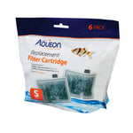 Aqueon Replacement Filter Cartridges 6 pack Small 6.2" x 2" x 6.2"-Fish-Aqueon-PetPhenom