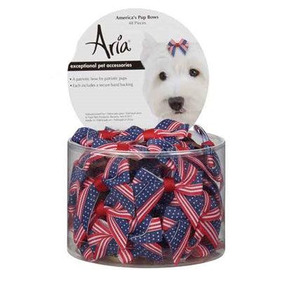Aria Americana Pup Bows - Canister of 48-Dog-Aria-PetPhenom
