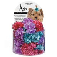 Aria Dot Rose Bows Canister - 48 pieces-Dog-Aria-PetPhenom