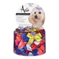 Aria Multi Color Bows - Canister of 100 bows-Dog-Aria-PetPhenom
