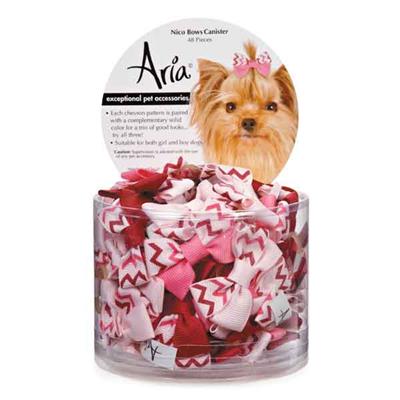 Aria Nico Bows - Canister of 48-Dog-Aria-PetPhenom