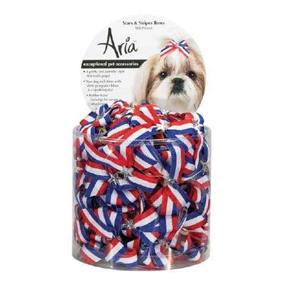 Aria Stars & Stripes Bows - Canister of 100 bows-Dog-Aria-PetPhenom