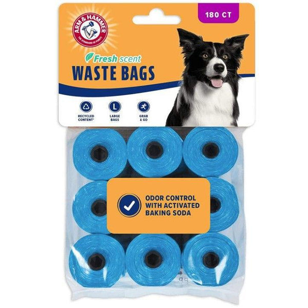 Arm and Hammer Dog Waste Refill Bags Fresh Scent Blue, 180 count-Dog-Arm and Hammer-PetPhenom
