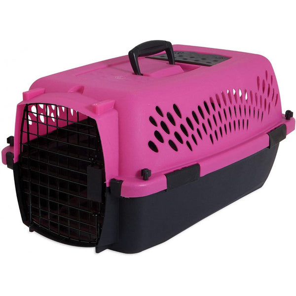 Aspen Pet Fashion Pet Porter Kennel Pink and Black, 1 count-Dog-Aspen Pet-PetPhenom