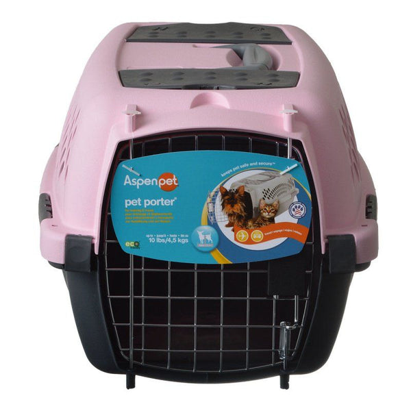Aspen Pet Pet Porter - Pink, Pets up to 10 lbs (19"L x 12.6"W x 10"H)-Dog-Aspen Pet-PetPhenom