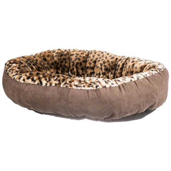 Aspen Pet Round Pet Bedding - Animal Print, 18" Diameter-Dog-Aspen Pet-PetPhenom