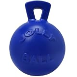 Jolly Pets Tug-n-Toss Dog Toy Ball with Handle, 8" Large, Blue