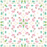 BANDANNA Flamingo 12pk
