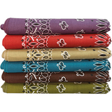 BANDANNA Paisley Asst Earth Tone 12pk
