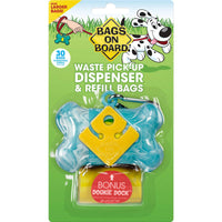 Bags on Board Waste Pick-Up Dispenser and Refill Bags with Dookie Dock 30 bags Turquoise-Dog-Bags on Board-PetPhenom