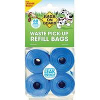 Bags on Board Waste Pick-Up Refill Bags 60 count Blue-Dog-Bags on Board-PetPhenom
