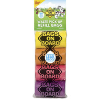 Bags on Board Waste Pick-Up Refill Bags 60 count Multi-Color-Dog-Bags on Board-PetPhenom