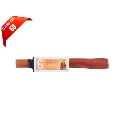 Barking Buddha 6" Thick Bully Stick 60/case-Dog-Barking Buddha-PetPhenom