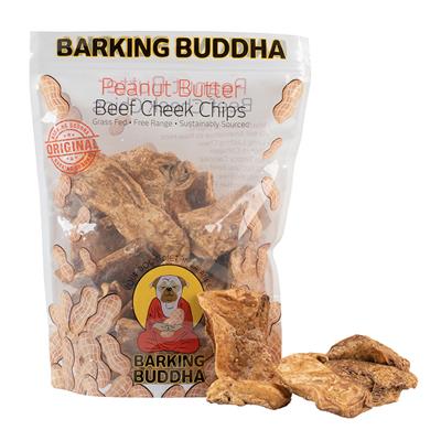 Barking Buddha Peanut Butter Beef Cheek Chips Value Bag-Dog-Barking Buddha-PetPhenom