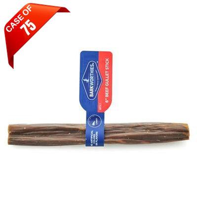 Barkworthies Beef Gullet Sticks - 6'' (Case 75) by Barkworthies-Dog-Barkworthies-PetPhenom