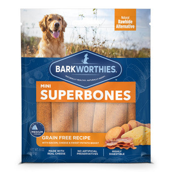 Barkworthies - Mini Gluten Free Bcn Chs Sweet Pt 12 - Case of 12-6 OZ-Dog-Barkworthies-PetPhenom