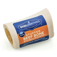 Barkworthies Stuffed Shin Bone w/Bully Stick Blend by Barkworthies -3-4"-Dog-Barkworthies-PetPhenom