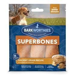 Barkworthies SuperBone Ancient Grain Peanut Butter (3 Count)-Dog-Barkworthies-PetPhenom