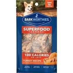Barkworthies Turkey Jerky Recipe w/Pumpkin, Sweet Potato & Carrot Blend 100 Calorie Pack (Mini Case)-Dog-Barkworthies-PetPhenom