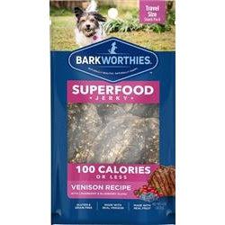 Barkworthies Venison Jerky Recipe with Blueberry & Cranberry Blend 100 Calorie Pack Sold As Whole Case Of: 16-Dog-Barkworthies-PetPhenom