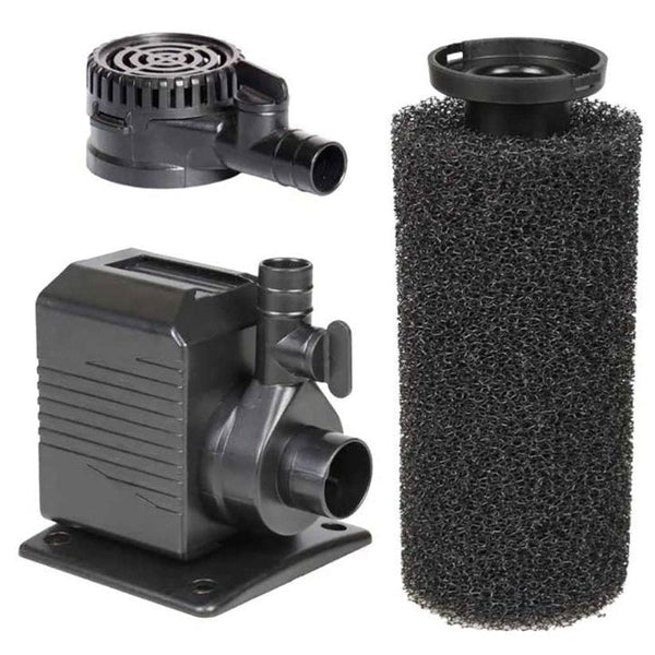 Beckett Crystal Pond Dual Purpose Pond and Fountain Pump with Pre-Filter, 430 GPH-Fish-Beckett-PetPhenom