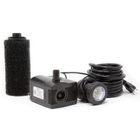 Beckett Pond Pump with Pre-Filter and LED Light Kit, 458 GPH-Fish-Beckett-PetPhenom