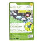 Beckett Solar LED Lily Lights for Ponds, 3 Lily Pad Lights-Fish-Beckett-PetPhenom