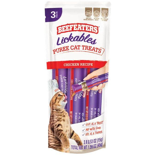 Beefeaters Lickables Chicken Puree Cat Treats, 1.59 oz-Dog-Beefeaters-PetPhenom