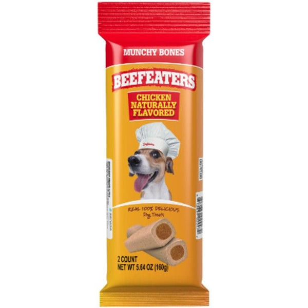 Beefeaters Munchy Bones - Chicken Flavor, 2 count-Dog-Beefeaters-PetPhenom