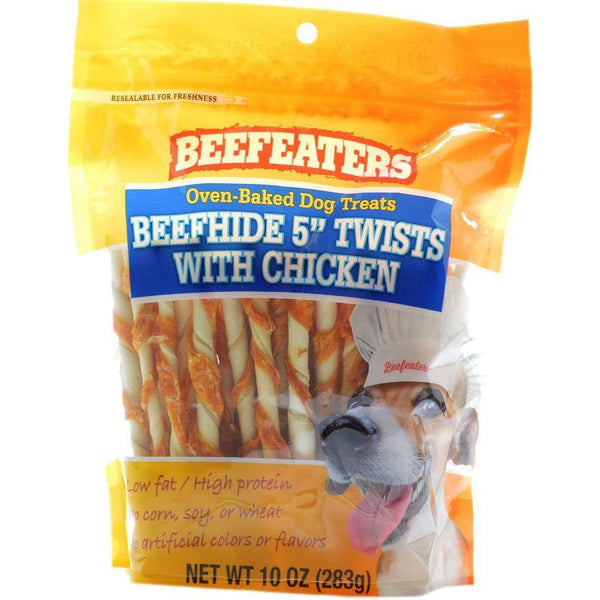 Beefeaters Oven Baked Beefhide & Chicken Twists Dog Treat, 10 oz-Dog-Beefeaters-PetPhenom