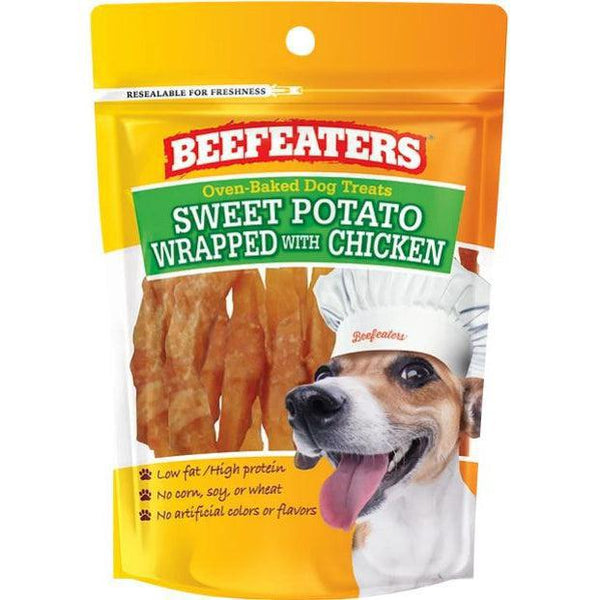 Beefeaters Oven Baked Sweet Potato Wrapped with Chicken Dog Treat, 12 oz-Dog-Beefeaters-PetPhenom